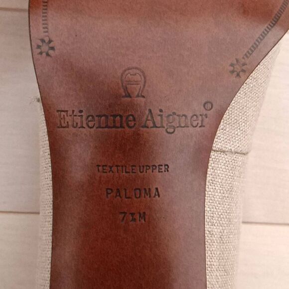 Etienne Aigner Women's Paloma Chunky Pump Heel Tan Size 7.5M - Picture 7 of 7